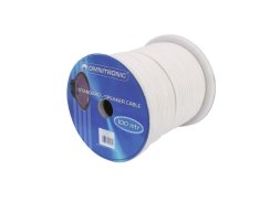 Omnitronic reproduktorový kabel, 2x1,5 mm, plochý, bílý, 100 m cívka