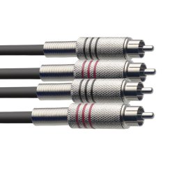 Stagg STC6C, kabel 2X RCA/2X RCA, 6m