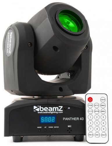 Beamz LED otočná hlavice Panther 40, 1x45W LED, IR, DMX - rozbaleno (SK150461)