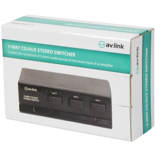 AV:link AD-AUD31, 3-kanálový stereo přepínač audio signálu