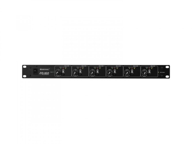 Omnitronic ZD-160B, zónový distributor, černý