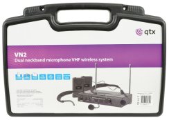 QTX VN2, 2-kanálový bezdrátový mikrofonní set 174,1 MHz / 175,0 MHz