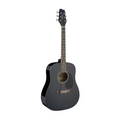 Stagg SA20D BLK, akustická kytara typu Dreadnought