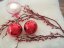 Vánoční dekorační ozdoby, 10 cm, červené, 4 ks