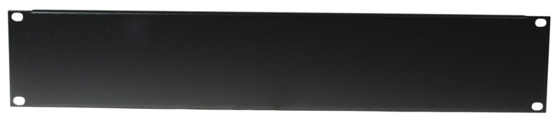 Přední panel zaslepovací 19 " 2HE U profil, černý