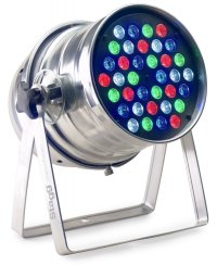 Stagg SLCL 363-M4 A-0, LED reflektor 36x3W RGBW, stříbrný