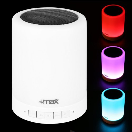 MAX MX6 přenosný reproduktor s MP3, Bluetooth a LED