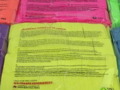 Tcm Fx pomalu padající obdélníkové konfety 55x18mm, neonové-růžové, UV