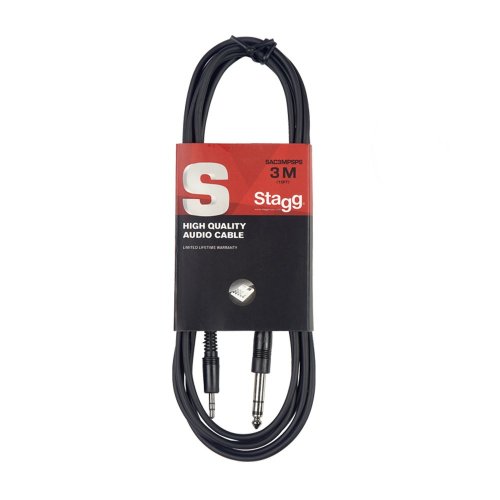 Stagg SAC3MPSPS, kabel stereo JACK/MINI JACK, 3m