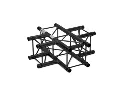 Alutruss Decolock DQ4-SPAC41, 4-cestný křížový díl 90°, černý