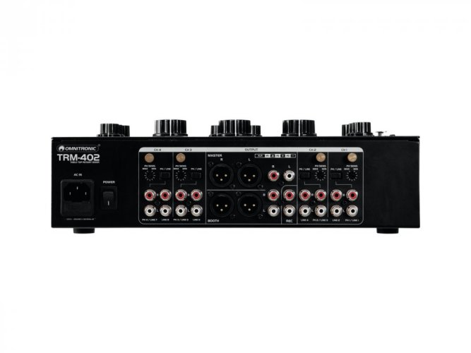 Omnitronic TRM-402, 4-kanálový mixážní pult