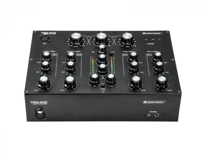 Omnitronic TRM-402, 4-kanálový mixážní pult