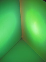 Dichrofiltr 165 x 132 mm, mléčný, světle zelený
