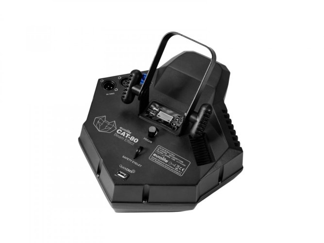 Eurolite LED CAT-80, 1x 80W COB, DMX, paprskový efekt černý