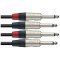 Stagg NTC6PR, kabel dvojitý mono JACK/JACK, 6m