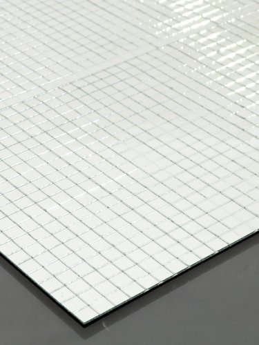 Plát zrcadlový 800x800mm, zrcadlové kostičky 10x10mm