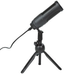 Citronic CU-50, USB mikrofon se stolním stojanem, černý