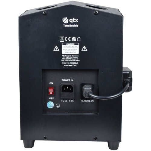 QTX Tetra Bubble, výkonný Quad-output výrobník bublin