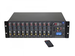 OMNITRONIC RM-1422FXA USB Rack Power Mixer