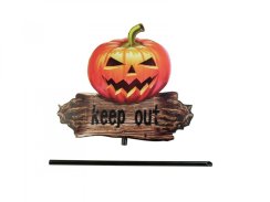 Halloween dýně "KEEP OUT", 50 cm