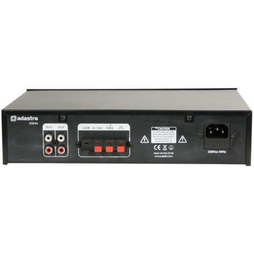 Adastra DM40, digitální 100V mixážní zesilovač, 40W, BT/MP3/FM