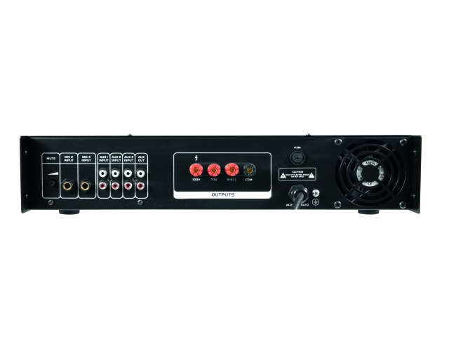 Omnitronic MP-350P PA, 100V zesilovač, USB, MP3