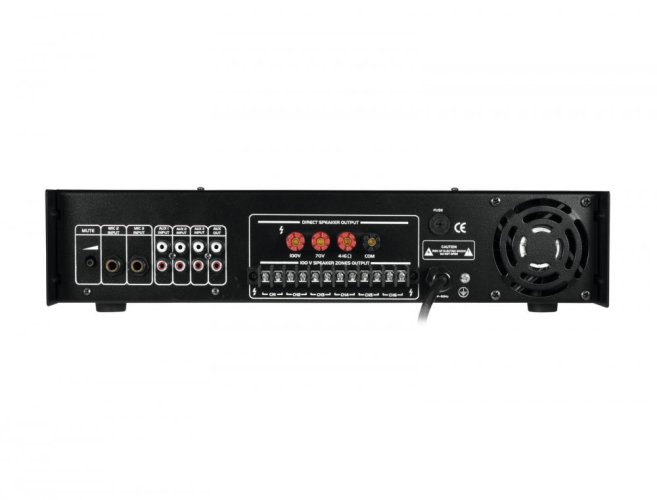 Omnitronic MPZ-250.6P, 100V 6-zónový mixážní zesilovač, 250W, MP3