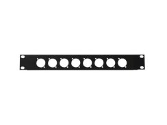 Přední panel 19" pro 8x XLR (D-typ), 1HE