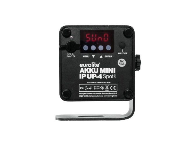 EUROLITE AKKU Mini IP UP-4 QCL Spot MK2