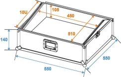Mixer Case Profi MCB-19, výklopný, černý, 10U