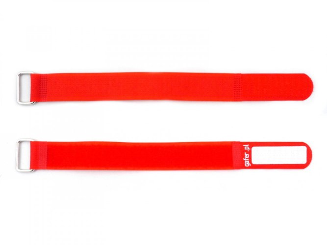 Gafer.pl Tie Straps, vázací pásky, 25x260mm, 5 ks, červené