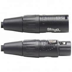 Stagg NDX5R-3, DMX kabel, 3pin XLR, 110 Ohm, délka 5m