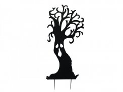 Kovová silueta strom duchů, černá, 168cm