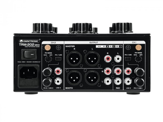 Omnitronic TRM-202MK3, 2-kanálový mixážní pult