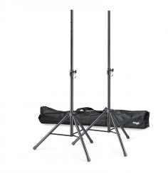 Stagg SPSQ10 SET, sada reproduktorových stojanů v přepravním obalu, 113-187 cm, 50 kg Stagg SPSQ10 SET, sada reproduktorových stojanů v přepravním obalu, 113-187 cm, 50 kg