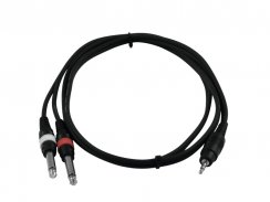 Kabel AC35-15 Jack 3,5 stereo - 2x Jack 6,3 mono, 1,5 m