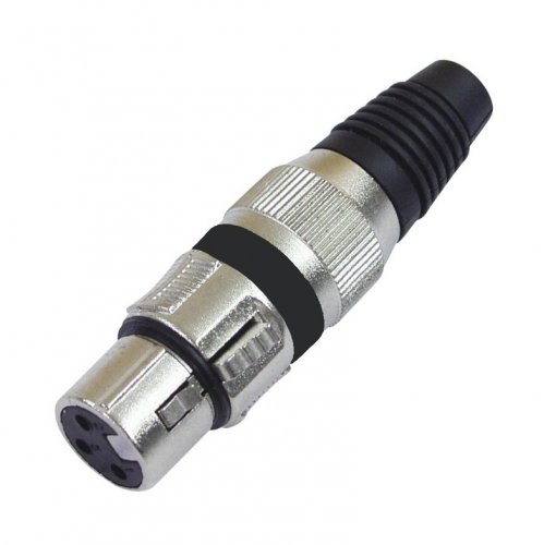 Omnitronic mikrofonní kabel, 100m role, černý, sada XLR konektorů