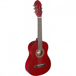 Stagg C405 M RED, klasická kytara 1/4, červená