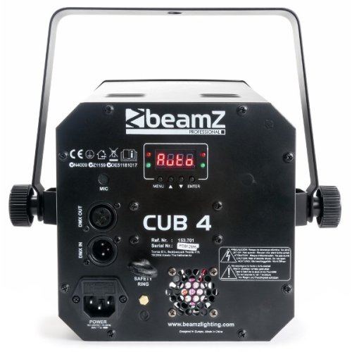 BeamZ Cube 4 II, 2x10W QCL+ 64 RGBAW LED, paprskový DMX efekt