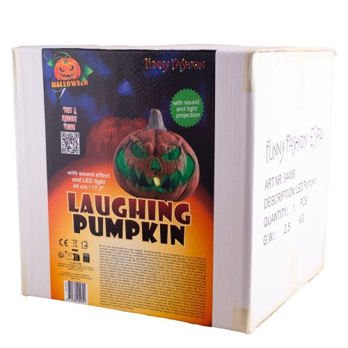 Halloween smějící se dýně, 44 cm 