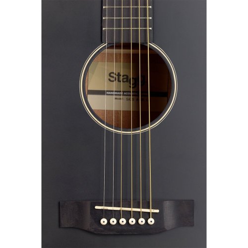 Stagg SA35 A-BK LH, akustická kytara typu Auditorium, levoruká