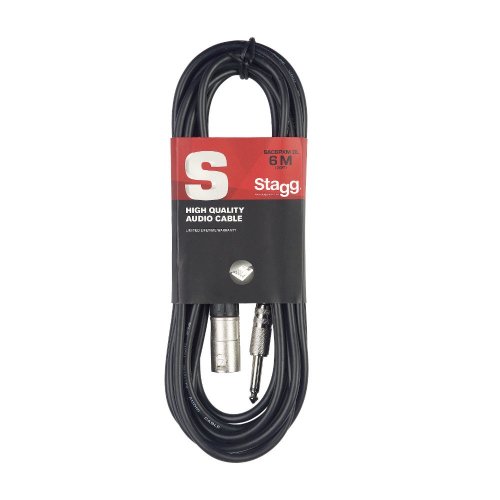 Stagg SAC6PXM DL, kabel JACK/XLR, 6m