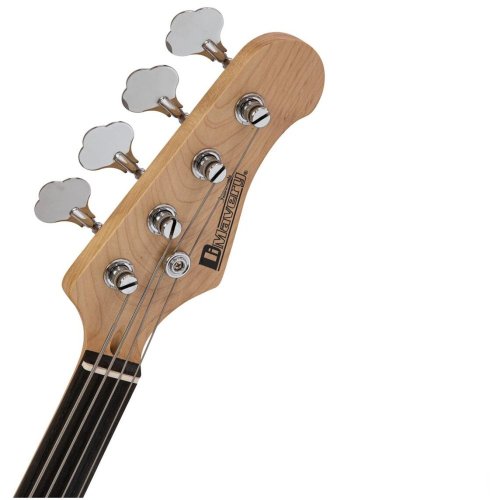 Dimavery MM-501, elektrická baskytara bezpražcová, přírodní