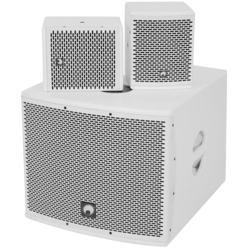 Omnitronic Set MOLLY-12A + 2x MOLLY-6 Top, 760W, BT, bílý - použito (20000728)