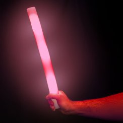 Pěnová tyč s LED světlem, balení 10 kusů, červená Pěnová tyč s LED světlem, balení 10 kusů, červená