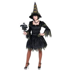 Kostým čarodějnice temná dáma, velikost S (36-38) Kostým čarodějnice temná dáma, velikost S (36-38)