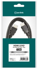 AV:link HDMI kabel vysokorychlostní 4K s Ethernetem, 1,5m