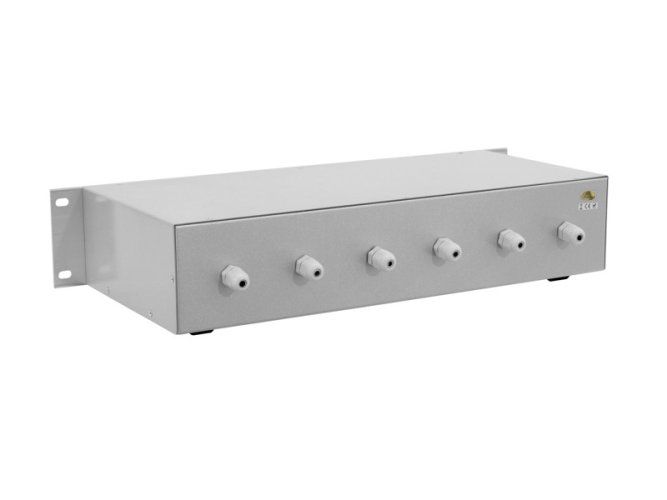 Omnitronic 6-ti zónový PA ovladač hlasitosti 5W stereo, stříbrný