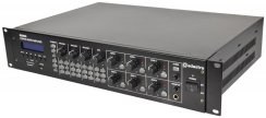Adastra RM406, 100V 6-zónový mixážní zesilovač, 6x40W, BT/MP3/FM Adastra RM406, 100V 6-zónový mixážní zesilovač, 6x40W, BT/MP3/FM