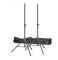 Stagg SPSQ10 SET, sada reproduktorových stojanů v přepravním obalu, 113-187 cm, 50 kg